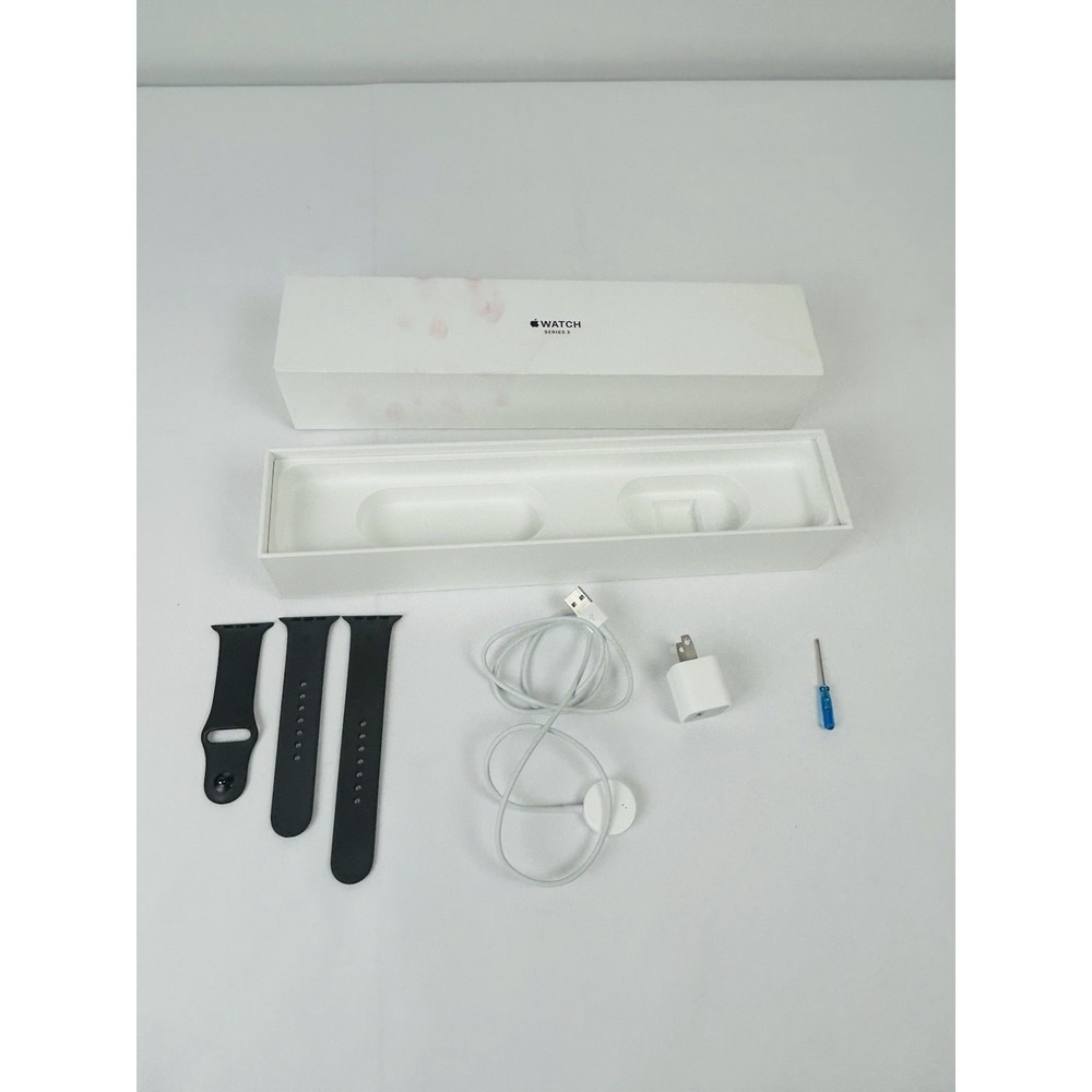 Apple Watch Series 3 Box Charger Block & Band Only MR362LL/A A1859 White Black